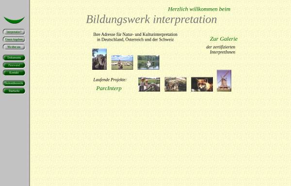 Vorschau von www.interp.de, Bildungswerk interpretation