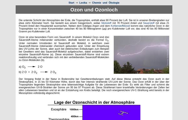 Vorschau von www.seilnacht.com, Ozon und Ozonloch
