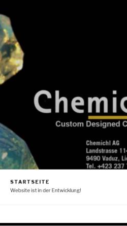 Vorschau der mobilen Webseite www.chemichl.com, Chemichl AG - Custom Designed Ceramics -