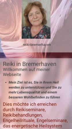 Vorschau der mobilen Webseite www.reiki-bremerhaven.de, Ute Stefan
