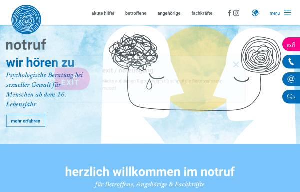 Vorschau von www.notrufbremen.de, Frauennotruf Bremen - Notruf für vergewaltigte Frauen und Mädchen e.V.
