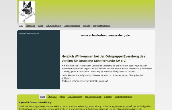 Vorschau von www.schaeferhunde-eversberg.de, SV Ortsgruppe Eversberg e. V.