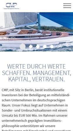 Vorschau der mobilen Webseite www.cm-p.de, CMP Capital Management-Partners GmbH