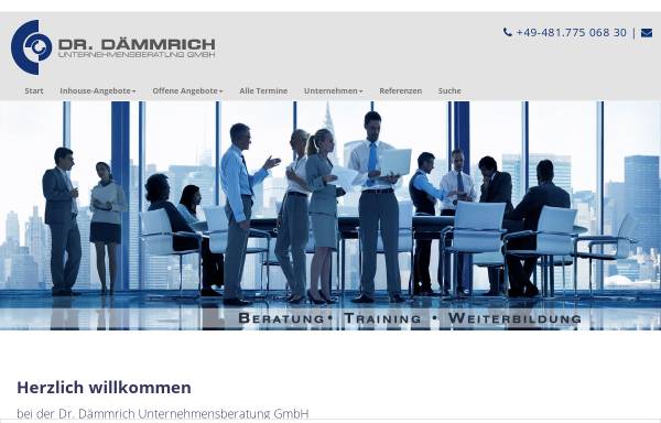 Vorschau von www.daemmrich.de, Dr. Dämmrich Unternehmensberatung GmbH