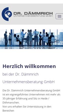 Vorschau der mobilen Webseite www.daemmrich.de, Dr. Dämmrich Unternehmensberatung GmbH