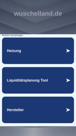 Vorschau der mobilen Webseite www.wuschelland.de, Wuschelland