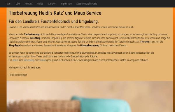 Vorschau von www.heidiskatzundmaus.de, Heidis Katz und Maus