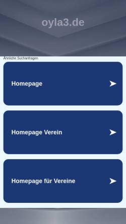 Vorschau der mobilen Webseite tierbetreuung.oyla3.de, Kleintier- und Vogelhotel