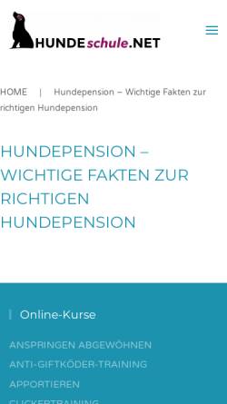 Vorschau der mobilen Webseite www.tierpension-puth.de, Tierpension Puth