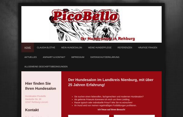 Vorschau von www.hundesalon-picobello.de, Hundesalon Picobello in Rehburg