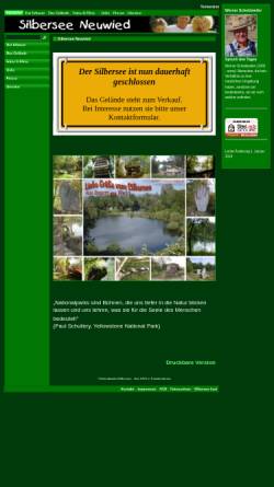 Vorschau der mobilen Webseite silbersee.de, Natur- & Freizeitpark Silbersee