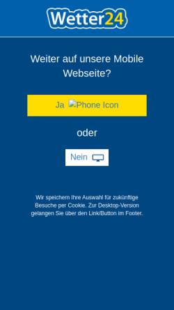 Vorschau der mobilen Webseite www.wetter24.de, Wetter24