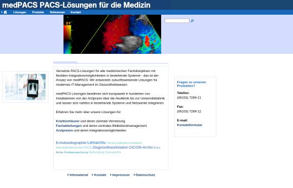 Vorschau von www.medpacs.de, medPACS GmbH