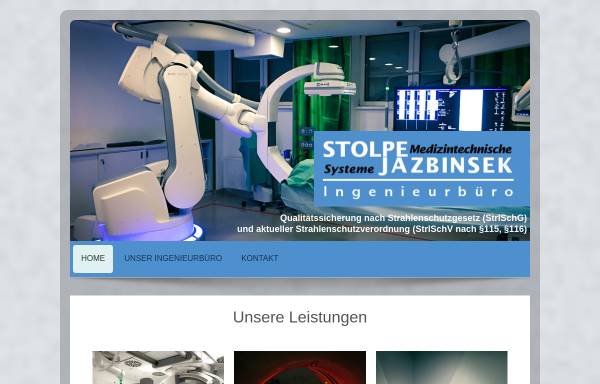 Vorschau von www.stolpe-jazbinsek.de, Stolpe Jazbinsek - Medizintechnische Systeme, Inh. Ralf Stolpe-Jazbinsek