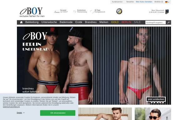 Vorschau von www.oboy.de, OBOY Retail GmbH