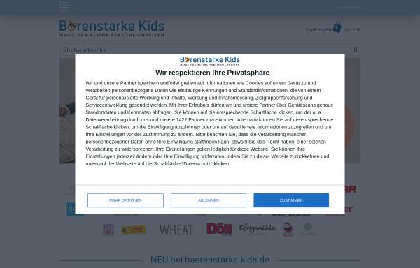 Vorschau von www.baerenstarke-kidsshop.de, Bärenstarke Kids, Stephanie Sommer