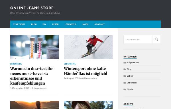 Vorschau von www.onlinejeansstore.de, Internet Marketing Strategies