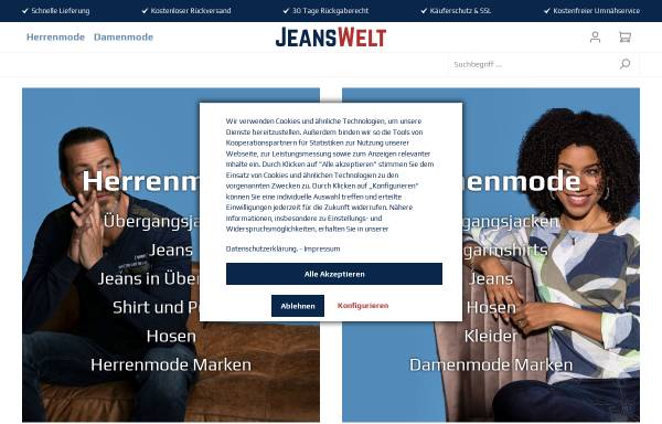 Vorschau von www.jeanswelt.de, Jeanswelt