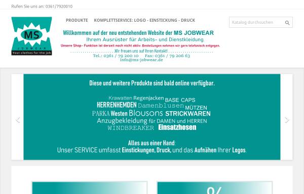 Vorschau von www.egm-jobwear.de, EGM Jobwear - Mode für Gewerbe und Beruf GmbH