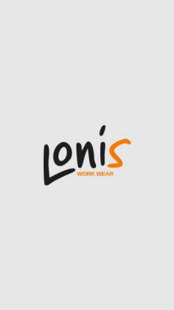 Vorschau der mobilen Webseite www.lonis.eu, Lonis Work Wear