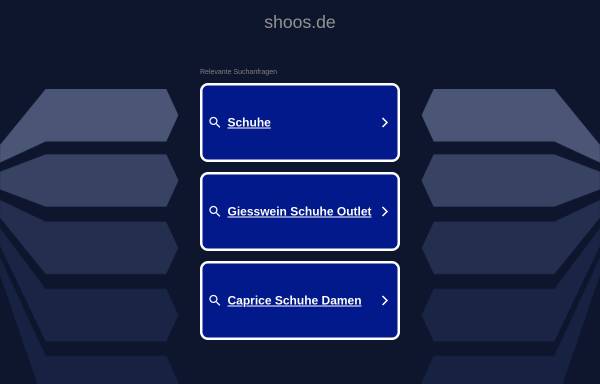 Vorschau von www.shoos.de, Shoos.de, Sascha Reese