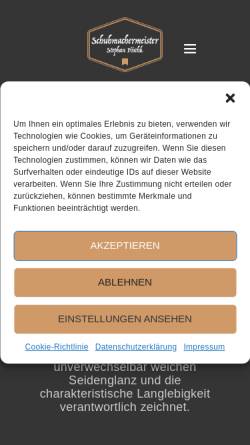 Vorschau der mobilen Webseite massschuhe-berlin.de, Stephan Pöschk