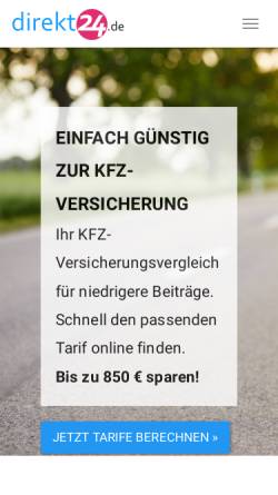 Vorschau der mobilen Webseite www.direkt24.de, Direkt24.de, Weser.Marketing
