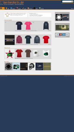 Vorschau der mobilen Webseite www.berlinshirts.de, dotcombinat shirtshop