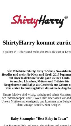 Vorschau der mobilen Webseite www.shirtyharry.de, ShirtyHarry, Werner Radisch