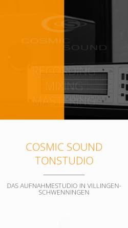 Vorschau der mobilen Webseite cosmic-sound.de, Cosmic Sound
