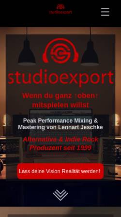 Vorschau der mobilen Webseite www.studioexport.de, Export