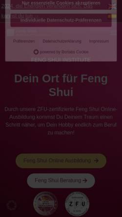 Vorschau der mobilen Webseite www.feng-shui.de, Feng-Shui.de