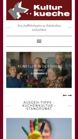 Vorschau der mobilen Webseite www.kulturkueche.de, Kulturküche