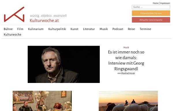 Vorschau von www.kulturwoche.at, Kulturwoche.at