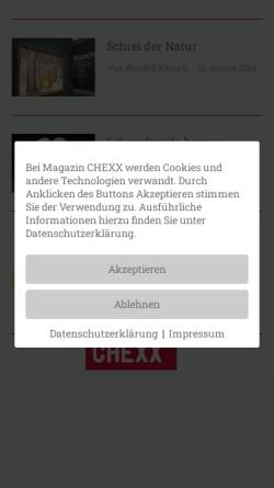 Vorschau der mobilen Webseite www.chexx.de, Chexx