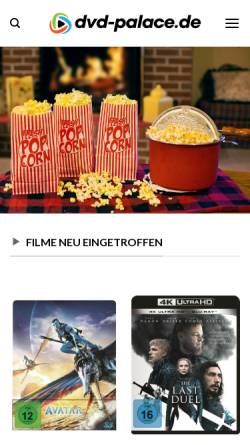 Vorschau der mobilen Webseite moviebeta.de, Moviebeta
