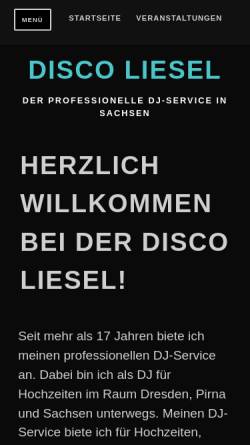 Vorschau der mobilen Webseite www.discoliesel.de, Disco Liesel
