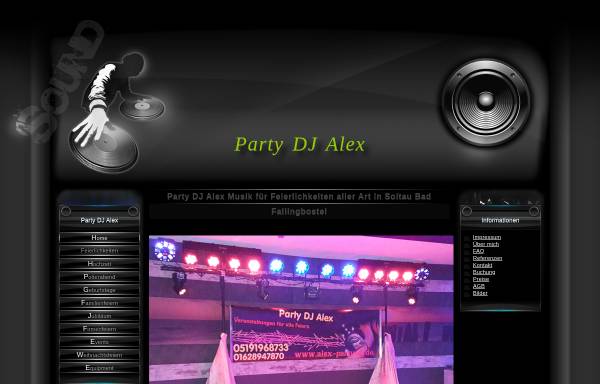 Vorschau von www.alex-party-dj.de, DJ Alex