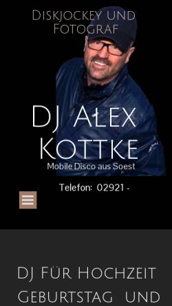 Vorschau der mobilen Webseite www.dj-alexk.de, DJ AlexK