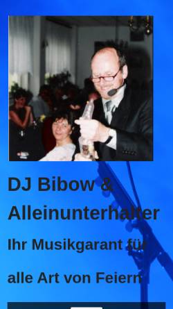 Vorschau der mobilen Webseite www.stimmungsgarantie.de, DJ Bibow