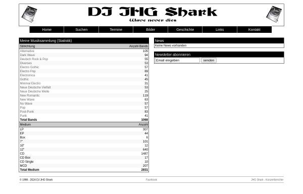 Vorschau von www.jhgshark.ch, DJ JHG Shark