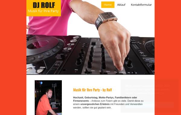Vorschau von www.xn--musikfrihreparty-ozb.de, DJ Rolf