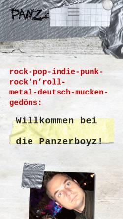 Vorschau der mobilen Webseite www.panzerboyz.de, Die Panzerboyz