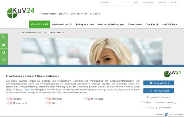 Vorschau von www.kuv24.de, Konzept und Verantwortung Versicherungsmakler GmbH