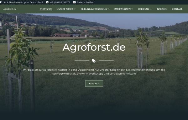 Vorschau von agroforst.de, Agroforstsysteme