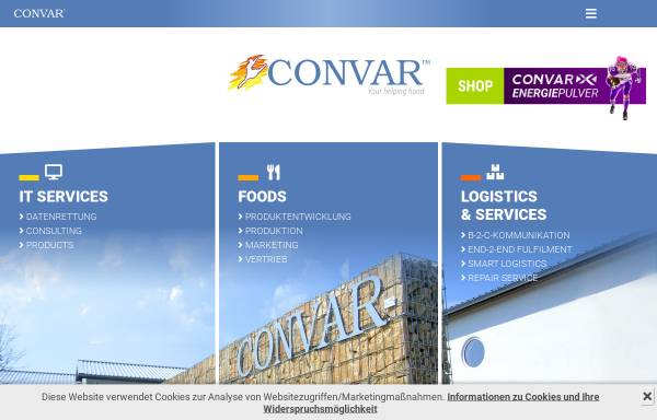 Vorschau von www.convar.com, Convar Deutschland GmbH