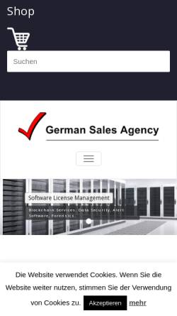 Vorschau der mobilen Webseite www.german-sales.com, German Sales Agency Roman Ociepka