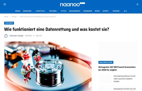 Vorschau von www.datensicherheit-online.de, Online-Magazin Datensicherheit