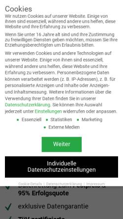 Vorschau der mobilen Webseite www.datareverse-datenrettung.de, DATA REVERSE® Datenrettung