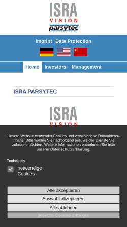 Vorschau der mobilen Webseite www.parsytec.de, Parsytec AG